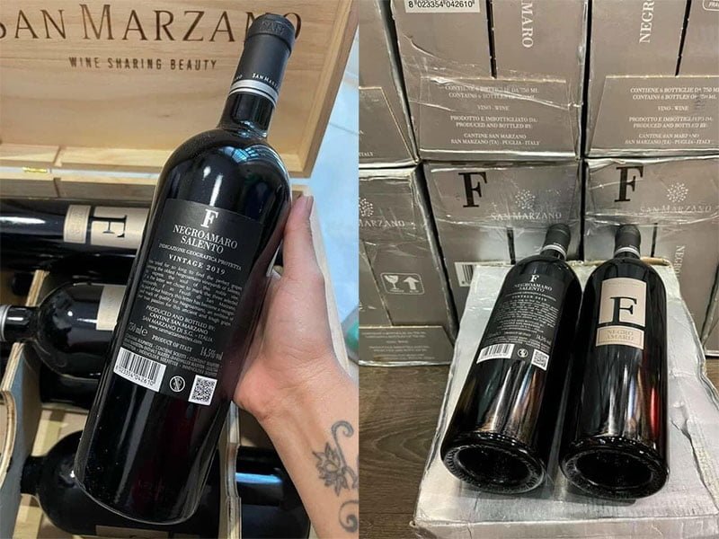 Rượu Vang F Negroamaro Xách Tay 14.5%